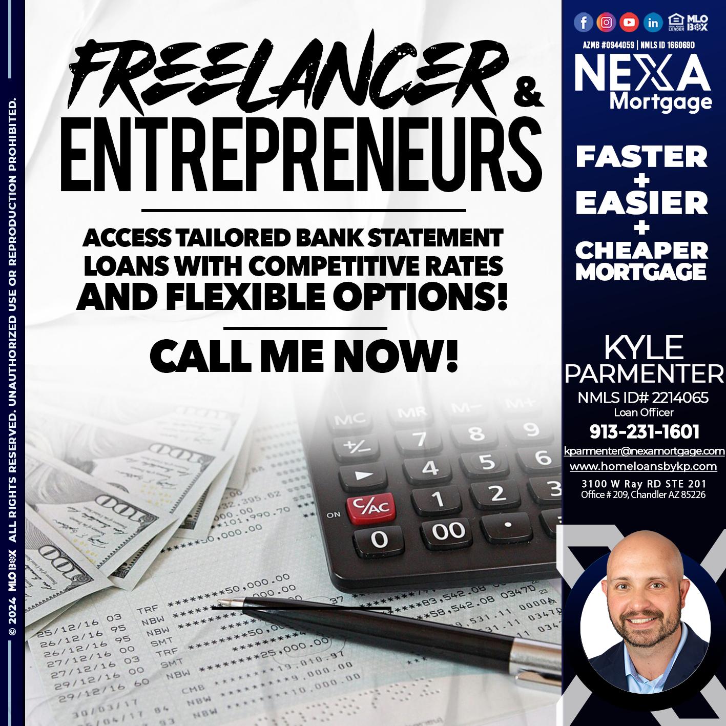 freelancer - Kyle Parmenter -Loan Officer